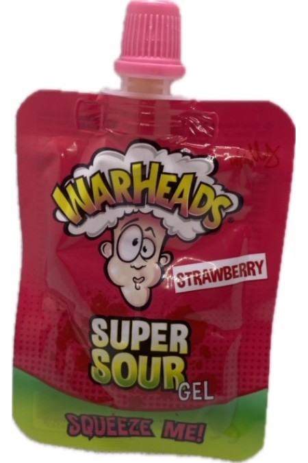 Warheads superzure gel aardbei